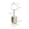 Miniatyrbild 2 av 2: Set med 2 nyckelringar Animation Attack on Titan Wings of Freedom 9 IC
