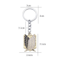 Pikkukuva 2 / 2: 2 kpl avainrenkaat Anime Attack on Titan Wings of Freedom 9 IC