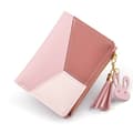 IC Liten Plånbok för Kvinnor, Flickor Bifold Slim PU-Läder (Rosa)