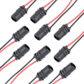 Miniatyrbilde 5 av 5: IC 4 stk T10 w5w LED / Halogenkontakt / Sokkelmontering Myk Svart