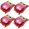 Miniatyrbillede 1 af 5: IC 4 stk tegnede folie balloner kanin indretning baby gaver mindegave ugle Skovfest Balloner Tegnede bryllupsballoner Dekorative balloner