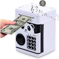 Miniatyrbillede 1 af 5: IC 1-pak elektronisk sparegris, tegnede kode pengeautomat børnesparegris, sød animeret panda, automatisk rullefunktion, sjove legetøj til børn