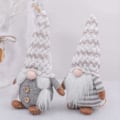 Pikkukuva 5 / 5: IC Jultomte stickad plysch tomtedocka, handgjord jultomte tomtedocka bordsdekoration