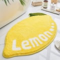Miniatyrbillede 1 af 3: IC Tegnede Citron Køkkenmåtter og Tæpper Søde Skridsikre Måtter til Køkkengulv/Badeværelse/Soverum (Citron, 20\"x31\")