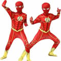 IC Flash Cosplay-drakt for barn Romper Halloween Party Set zy 135-145cm