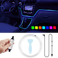 Miniatyrbillede 1 af 5: IC Bil Farverig Kold Lys USB Trådløs Lysende Lampe EL Scene Dekorationslampe Multifunktions Atmosfærslampe (3m)