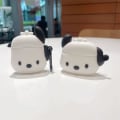 Pikkukuva 1 / 5: IC Söpö valkoinen kuori yhteensopiva Airpods 1 & 2:n kanssa, pehmeä silikoninen langaton kuuloke Iskunvaimennus, lapset pojat tytöt luova suoja