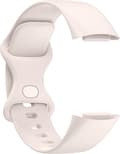 Smartwatch-armband i silikon - Passar Fitbit Charge 5/6 - Storlek M/L - Ivory