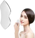 Gua Sha-verktyg i rostfritt stål, skulpterande massagebräda med släta kanter för ansikts- och kroppsvård, silver