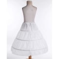 Miniatyrbilde 4 av 5: IC Vit 3 Hoops Underkjole Crinoline Bryllup Brudepike Blomst Kjole