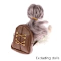 Miniatyrbild 2 av 5: IC 14,5 tums brun ryggsäck för 15-20 cm bomullsfylld Idol Doll D