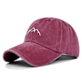 Pikkukuva 1 / 5: Kolmiulotteinen brodeerattu lippis Bergsbroderi Peaked Cap Auringonsuojalippis Kirjelippis Kaareva reuna Lippis Kuorma-auton lippis Tukkumyynti Cb3432WineRed Säädettävissä