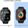 Miniatyrbillede 5 af 5: 2-pak etui til Apple Watch SE 2 Series 6/5/4 44 mm, med 9H indbygget IC