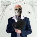 Pikkukuva 1 / 5: IC Fkxczn Uusin luuranko biokemiallinen naamio vuodelle 2021, Halloween-naamiot Punainen