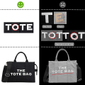 Miniatyrbild 4 av 5: IC Canvas Tote Bag för Kvinnor - Tjock Canvas Axelväska med Dragkedja och Axelrem för Arbete, Skolresor, Shopping