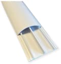 PVC-kabelkanal 2-pack 1 meter vit 50x12mm dubbelfack kabelgömma väggmontering för hemkontor kabelhantering