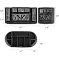 Pikkukuva 4 / 4: IC Mesh-työpöytäjärjestäjä Toimiston työpöytäjärjestäjä laatikolla, metalliset tarvikejärjestäjät Työpöytä Caddy Kynäteline, 8 lokeroa, musta