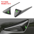Miniatyrbild 2 av 5: IC 2st/ Set För Tesla Model 3 XSY Sidokamera Standard ABS Skydd kolfibermönster