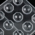 Miniatyrbillede 2 af 5: IC Transparent form, klar form, til at lave sfæriske slik, chokolade, kage snacks, 275*135*24 mm (fodboldform)