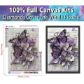 Miniatyrbilde 2 av 5: IC Diamantmaling for voksne, Butterfly 5D Diamond Art Kit