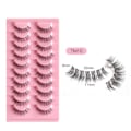 Miniatyrbillede 1 af 5: 10 Par Manga Lashes Falske Øjenvipper TM10 TM10 TM10 TM10