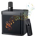 Karaokemaskin med 2 trådlösa mikrofoner och Bluetooth-högtalare