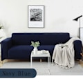 Miniatyrbild 1 av 4: IC Sofföverdrag Stretchöverdrag med två överdrag 1 st (Love Sofa Mörkblå