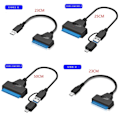 Miniatyrbillede 2 af 10: Adapterkabel USB 3.0 til SATA 2.0 20CM 2.0 20cm