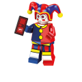 Miniatyrbild 2 av 6: PCS Den fantastiska digitala cirkusen tegelmodellfigur tecknad digital cirkus byggklossar leksak för presenter 8PCS