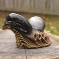 Miniatyrbillede 4 af 5: IC Aliens Snegl Statue Figur Statuer Model Dukke Fødselsdagsgaver Re Sort one size