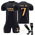 Miniatyrbilde 9 av 9: Real Madrid andre bortetrøye nr. 8 10 Modric 7 Winnie 5 Bellingham Ronaldo fotballuniform Size 11 socks twenty four#