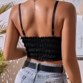 Miniatyrbilde 2 av 5: IC Gothic Crop Tops for Kvinner Camisole Goth Skjorte Korte Tank Top, S S