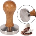 Miniatyrbilde 3 av 5: IC Espresso Tamper i rustfritt stål 57,5 mm base kaffebønnepress