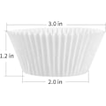 Miniatyrbillede 4 af 5: Standard Naturlige Cupcake-forme 500 stk, Lugtfri, Fødevarekvalitet og Fedtafvisende Bageforme i Papir, Hvide