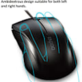 Miniatyrbillede 3 af 5: IC Knapp Stille Trådløs Mus, 1000DPI Optisk Mus, Stille Knapp, Ergonomisk Form, til Stationære Datorer Bærbare Datorer, Mat Sort