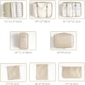 Pikkukuva 3 / 5: Matkatavaroiden järjestäjä, Vaatepussi, Kenkäpussi, Organisaattori, Kosmetiikan järjestäjä (beige)