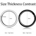 Miniatyrbilde 2 av 5: IC Nese-ring for kvinner og menn, Kucheed 316L Kirurgisk Stål Sleeper Hoop Ørepynt Septum Clickers Hengslet Segment Ring 10 mm, allergivennlig