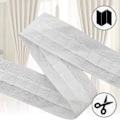 Miniatyrbilde 2 av 5: IC Polyester Gardinbånd, 30 m x 2,5 cm Universal Bånd for Folder, Gardinbånd Universal Bånd, Plissert Bånd for Folder, Gardinbånd Rufflebånd Gardiner, Hvit