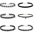 Miniatyrbilde 1 av 4: IC 6-pak Choker Halskjede / Halsband - One size Sort one size