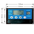 Miniatyrbilde 5 av 5: IC PWM12/24V solcellelading, 30A kontroller