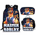 Miniatyrbillede 1 af 5: IC Roblox tredelt skoletaske til studerende 17 tommer