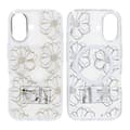 Mobile case Magsafe for iPhone 16 - Transparent with flowers Transparent