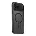 Rvelon Corrugated Magsafe Mobile Case for iPhone 17 Pro - Black Svart