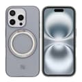iPhone 16 Pro Rvelon Case Rotating Magnet Stand - Gray Grå