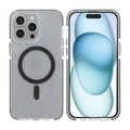iPhone 15 Pro Max Mobilskal Magnet Dubbelskydd - Grå Grå
