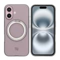 iPhone 16 Rvelon Case Rotating Magnet Stand - Gray Grå