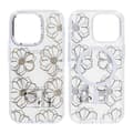 Mobile case Magsafe for iPhone 16 Pro - Transparent with flowers Transparent