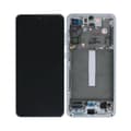 Samsung Galaxy S21 FE Skärm med LCD Display Original - Vit Vit