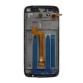 Alcatel One Idol 3 Skärm med LCD Display med Ram - Svart Svart