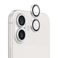 iPhone 16/16 Plus Kameralins med metallram - Vit Vit